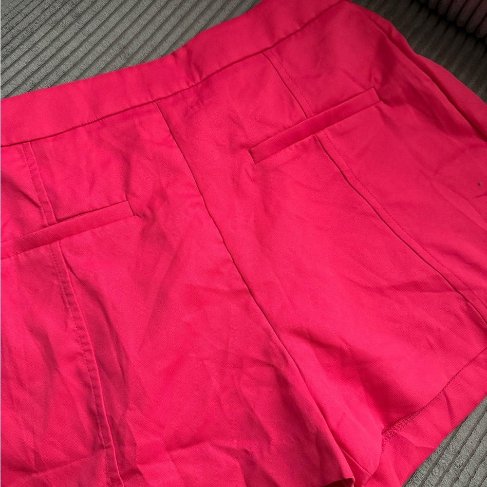 SHEIN Hot Pink High Waist Shorts